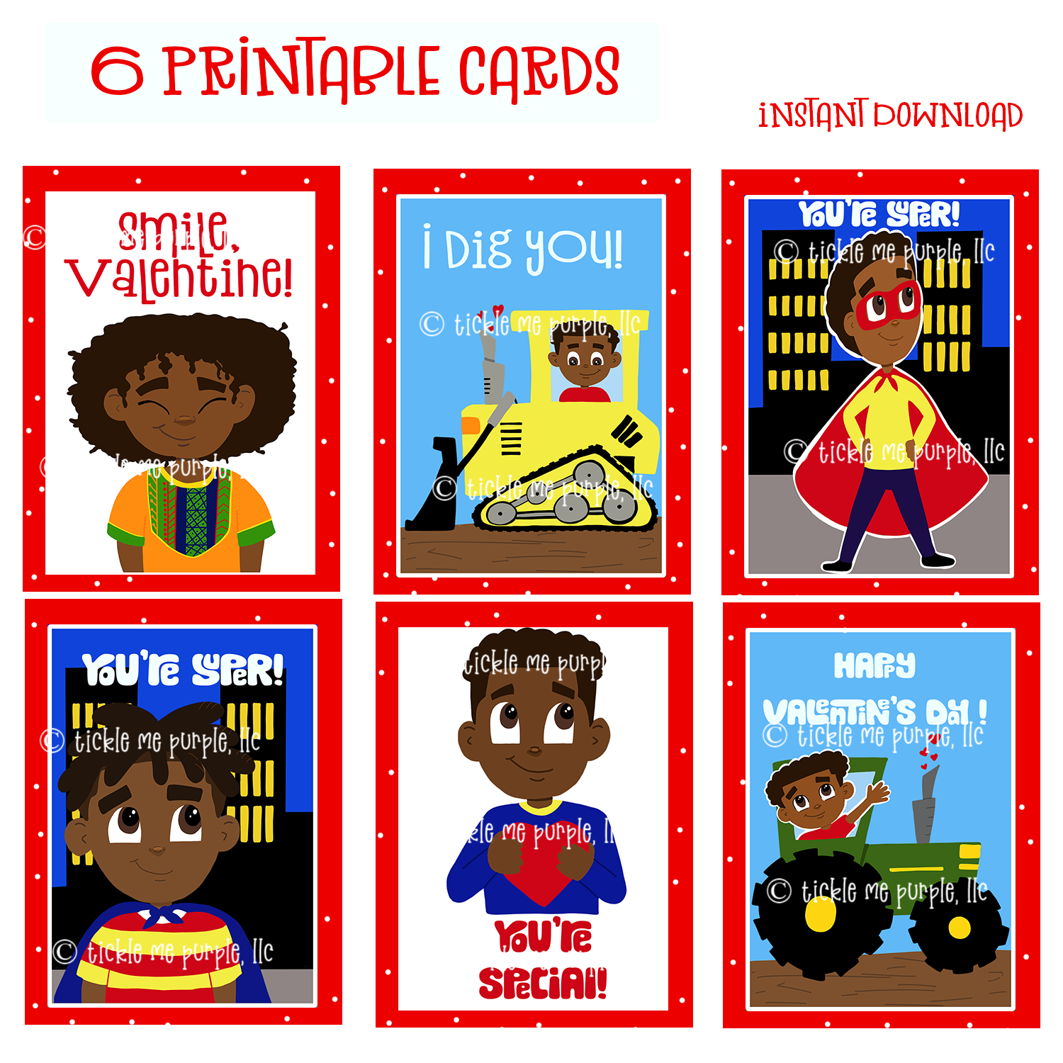 african-american-boys-valentine-s-day-printable-cards-tickle-me-purple-llc