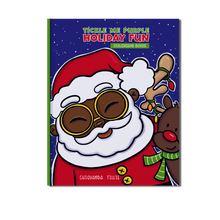 Load image into Gallery viewer, Tickle Me Purple Holiday Fun Coloring Book