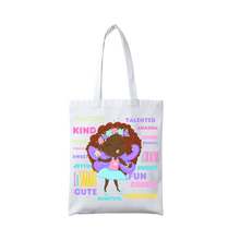 Load image into Gallery viewer, Kid Canvas Tote Bag
